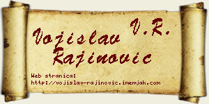 Vojislav Rajinović vizit kartica